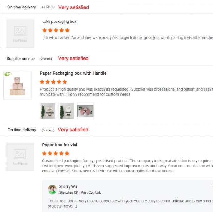 개인 인쇄 화장품 선물 상자 클로즈업 뷰