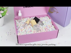 평평한 판지로 만드는 맞춘 우편물발송자 상자 인쇄된 분홍색