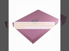 박스 풀기 와우! 핑크색 럭셔리 단단한 상자 화장품/주얼리 찢어질 수 없는, 폼 삽입 준비 무료 디자인 증명.