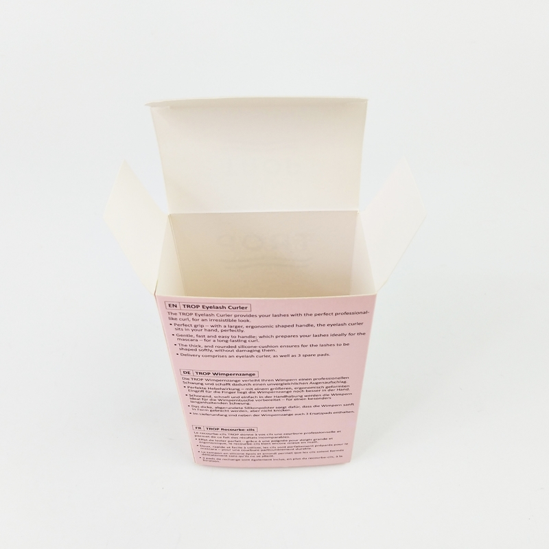 속눈썹 컬링 도구 종이 포장 상자 (맞춤형 디자인, CMYK & PMS & Pantone 색상)