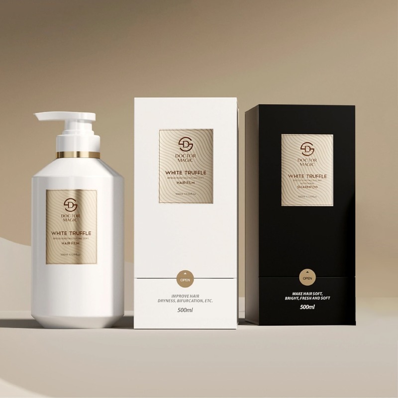 3 병 튼튼한 롤 향수 상자 금색 검은색 고급 화장품 포장 상자 자석 폐쇄