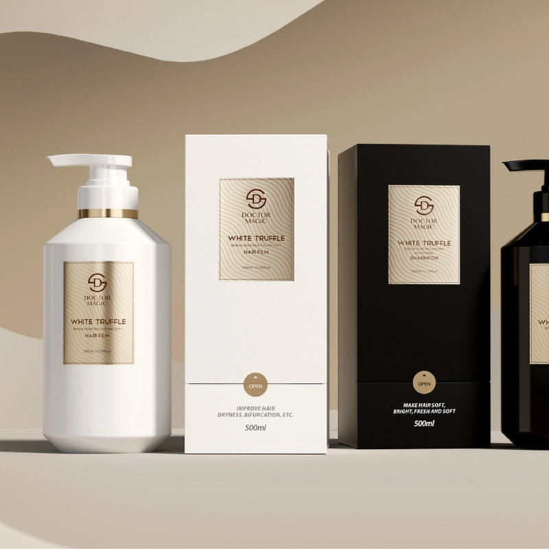 3 병 튼튼한 롤 향수 상자 금색 검은색 고급 화장품 포장 상자 자석 폐쇄