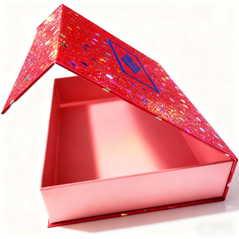 고급 포장용으로 딱딱한 구조와 엠보스링을 가진 주문 제작 된 자기 선물 상자