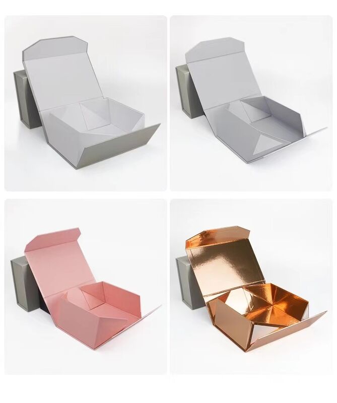 미용 포장을 위한 250gsm C2S 및 1200gsm 판지 포함 맞춤형 고급 접이식 선물 상자