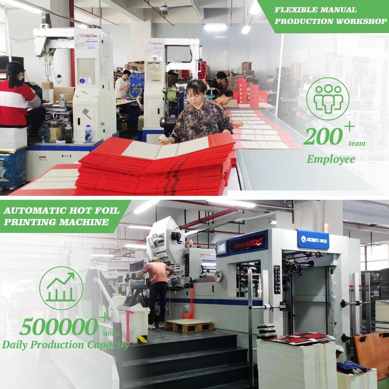 350,400gsm 강지 및 4도 인쇄, 핫 스탬핑, UV 처리된 이중 슬롯 카드 종이 V컷 디자인 향수 포장 상자